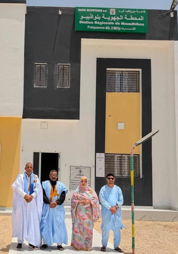 وفد من شبكة الاعلاميين الجهوية لمكافحة تهريب المهاجرين يزور المكاتب الجهوية لمؤسسات الاعلام العمومي في انواذيبو